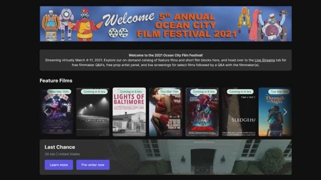Ocean City Film Festival Announces 2021 Winners